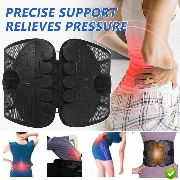 Lumbar Support Back Brace - Posture and Spine Support, Enhances Comfort, Breathable Design - Image 3